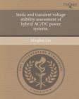 Image for Static and Transient Voltage Stability Assessment of Hybrid AC/DC Power Systems