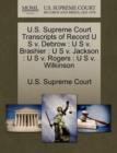 Image for U.S. Supreme Court Transcripts of Record U S V. Debrow