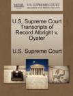 Image for U.S. Supreme Court Transcripts of Record Albright V. Oyster