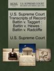 Image for U.S. Supreme Court Transcripts of Record Battin V. Taggert