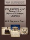 Image for U.S. Supreme Court Transcript of Record Warren V. Chandos