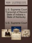 Image for U.S. Supreme Court Transcript of Record State of Indiana V. State of Kentucky