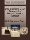 Image for U.S. Supreme Court Transcript of Record Dimick V. Schiedt