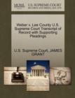 Image for Weber V. Lee County U.S. Supreme Court Transcript of Record with Supporting Pleadings