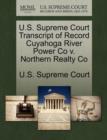 Image for U.S. Supreme Court Transcript of Record Cuyahoga River Power Co V. Northern Realty Co