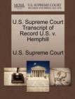 Image for U.S. Supreme Court Transcript of Record U.S. V. Hemphill