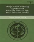 Image for Design of Buck Switching Regulators with Integrated Filter for Low-Power Integrated Circuits