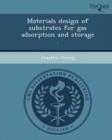 Image for Materials Design of Substrates for Gas Adsorption and Storage