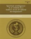 Image for Spiritual Intelligence: Is It Related to a Leader&#39;s Level of Ethical Development?