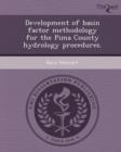 Image for Development of Basin Factor Methodology for the Pima County Hydrology Procedures