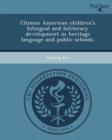 Image for Chinese American Children&#39;s Bilingual and Biliteracy Development in Heritage Language and Public Schools