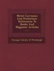Image for Metal Corrosion and Protection : References to Books and Magazine Articles ......