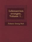 Image for Lebenserinnerungen, Volume 1...