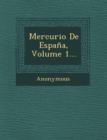 Image for Mercurio de Espana, Volume 1...