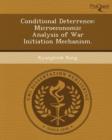 Image for Conditional Deterrence: Microeconomic Analysis of War Initiation Mechanism