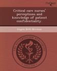Image for Critical Care Nurses&#39; Perceptions and Knowledge of Patient Confidentiality