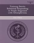 Image for Training Deictic Relational Responding in People Diagnosed with Schizophrenia