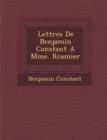Image for Lettres de Benjamin Constant a Mme. R Camier