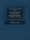 Image for Vierteljahrschrift Fur Volkswirtschaft, Politik Und Kulturgeschichte, Volumes 113-114