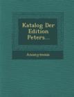 Image for Katalog Der Edition Peters...
