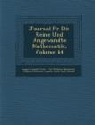 Image for Journal Fur Die Reine Und Angewandte Mathematik, Volume 64