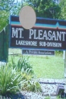 Image for Mt. Pleasant Lakeshore Sub-division: A Private Association