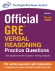 Image for Official GRE Verbal Reasoning Practice Questions, Second Edition
