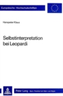 Image for Selbstinterpretation bei Leopardi