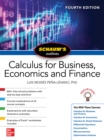 Image for Schaum&#39;s Outline of Calculus for Business, Economics and Finance