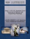 Image for Deal V. U S U.S. Supreme Court Transcript of Record with Supporting Pleadings