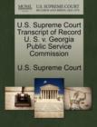 Image for U.S. Supreme Court Transcript of Record U. S. V. Georgia Public Service Commission