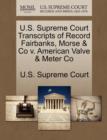 Image for U.S. Supreme Court Transcripts of Record Fairbanks, Morse &amp; Co V. American Valve &amp; Meter Co