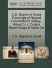 Image for U.S. Supreme Court Transcript of Record Consolidated Safety-Valve Co V. Crosby Steam-Gage &amp; Valve Co