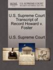Image for U.S. Supreme Court Transcript of Record Howard V. Foster