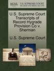 Image for U.S. Supreme Court Transcripts of Record Hygrade Provision Co V. Sherman