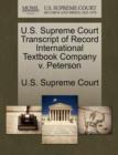 Image for U.S. Supreme Court Transcript of Record International Textbook Company V. Peterson