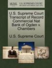 Image for U.S. Supreme Court Transcript of Record Commercial Nat Bank of Ogden V. Chambers