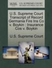 Image for U.S. Supreme Court Transcript of Record Germania Fire Ins Co V. Boykin : Insurance Cos V. Boykin