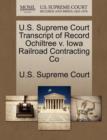 Image for U.S. Supreme Court Transcript of Record Ochiltree V. Iowa Railroad Contracting Co