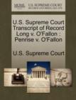 Image for U.S. Supreme Court Transcript of Record Long V. O'Fallon : Penrise V. O'Fallon