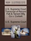 Image for U.S. Supreme Court Transcript of Record Felt &amp; Tarrant Mfg Co V. Corbett