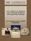 Image for U S V. Weed U.S. Supreme Court Transcript of Record with Supporting Pleadings
