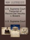 Image for U.S. Supreme Court Transcript of Record del Vecchio V. Bowers