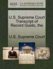 Image for The U.S. Supreme Court Transcript of Record Guido