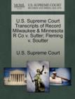 Image for U.S. Supreme Court Transcripts of Record Milwaukee &amp; Minnesota R Co V. Sutter; Fleming V. Soutter