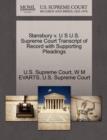 Image for Stansbury V. U S U.S. Supreme Court Transcript of Record with Supporting Pleadings