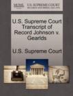 Image for U.S. Supreme Court Transcript of Record Johnson V. Gearlds