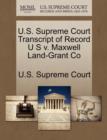Image for U.S. Supreme Court Transcript of Record U S V. Maxwell Land-Grant Co