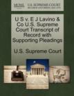Image for U S V. E J Lavino &amp; Co U.S. Supreme Court Transcript of Record with Supporting Pleadings