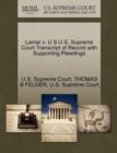Image for Lamar V. U S U.S. Supreme Court Transcript of Record with Supporting Pleadings